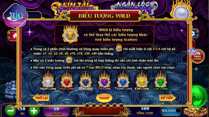 Wild có thể thay thế cho những biểu tượng khác